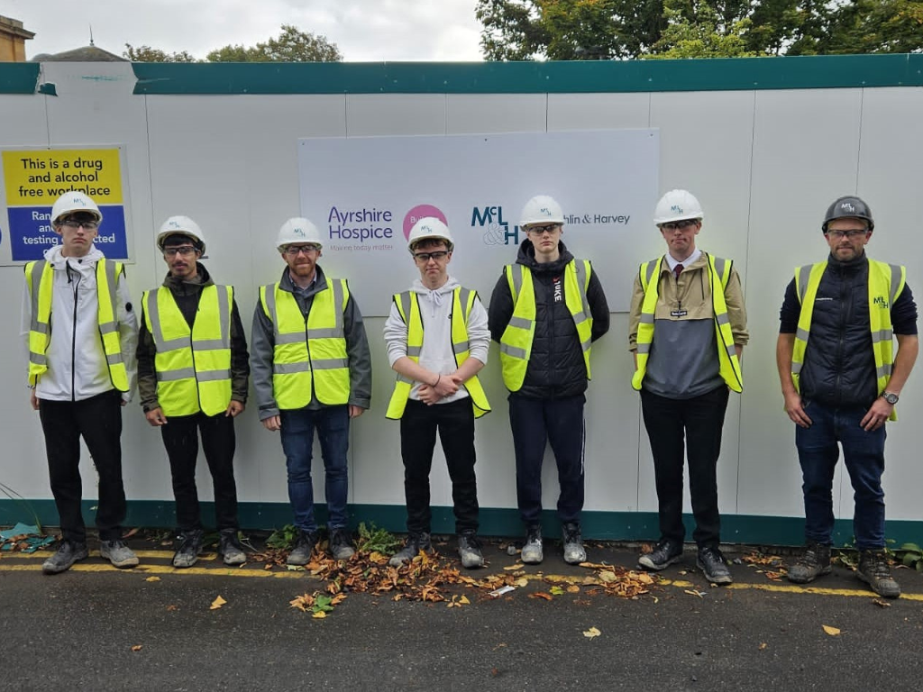 Featured Image for Civil engineering students visit Ayrshire Hospice